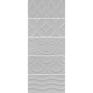 Плитка настенная Kerama Marazzi Авеллино серый структура mix 16018 15х7,4 см