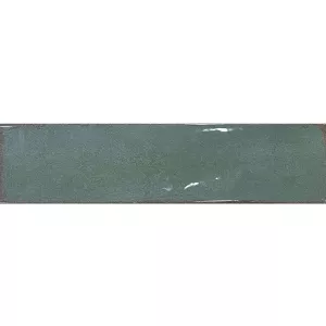 Керамогранит Decocer Green зеленый 10x40 см
