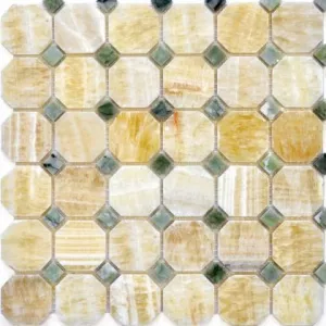 Мозаика Q-Stones QS-027-48P/10 желто-зеленый 30,5*30,5 см