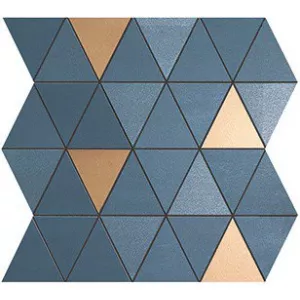 Керамическая плитка Atlas Concorde MEK Blue Mosaico Diamond Gold Wall 30,5x30,5