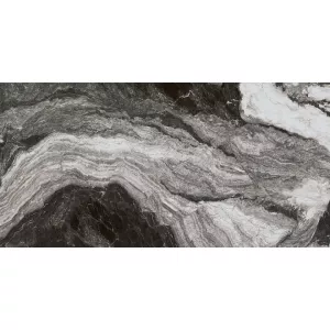 Керамогранит Kerama Marazzi Ониче белый чёрный лаппатированный SG595902R 238,5х119,5 см